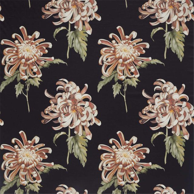 Zoffany The Muse Fabrics Evelyn Koi/Vine Black