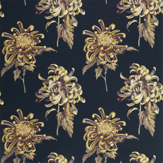 Zoffany The Muse Fabrics Evelyn Tigers Eye/Ink