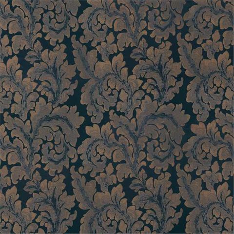 Acantha Silk Prussian Blue Voile Fabric