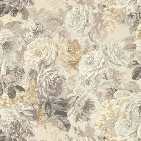 Rose Absolute Pearl/Grey Voile Fabric