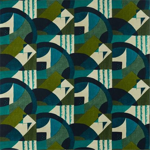 Abstract 1928 Serpentine Upholstery Fabric