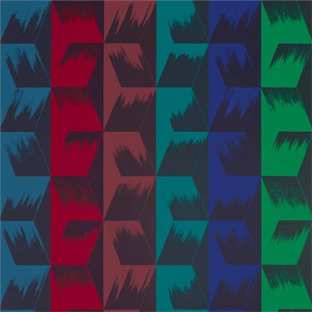 Zoffany Icons Fabrics Rhombi Stripe Jewel