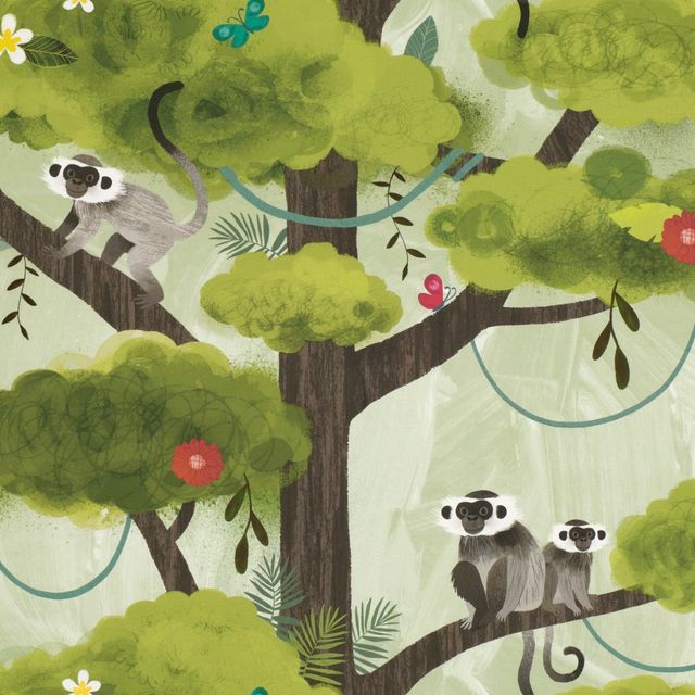 Villa Nova Picturebook Monkey Tree Multi
