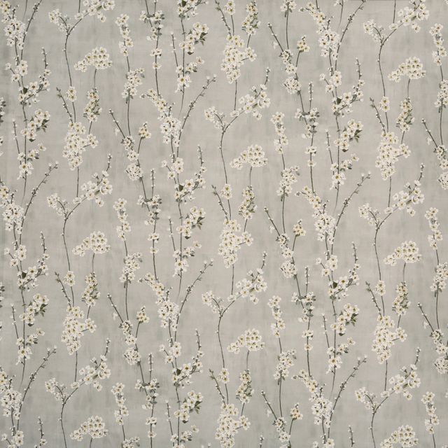 Prestigious Textiles Grand Botanical  Almond Blossom Pebble