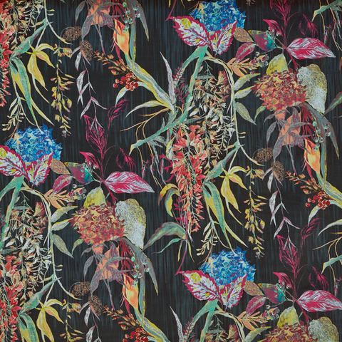 Botanist Ebony Upholstery Fabric