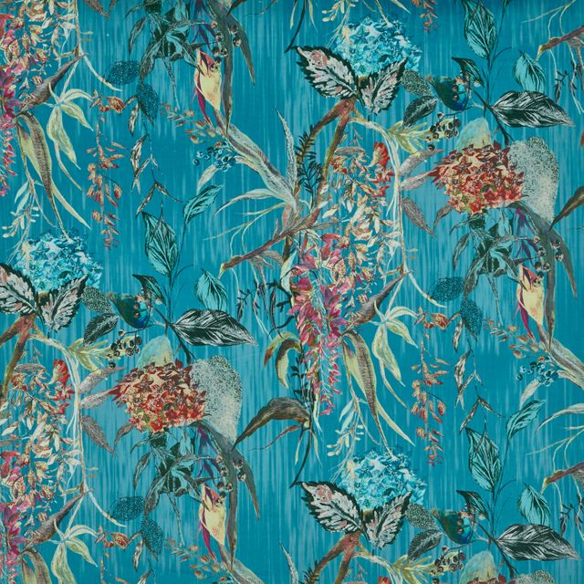 Prestigious Textiles Copper Falls  Botanist Peacock