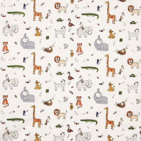 Doodle Jungle Voile Fabric