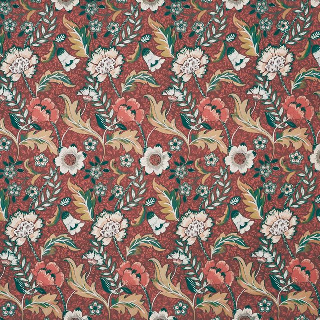 Prestigious Textiles Journal  Folklore Russet