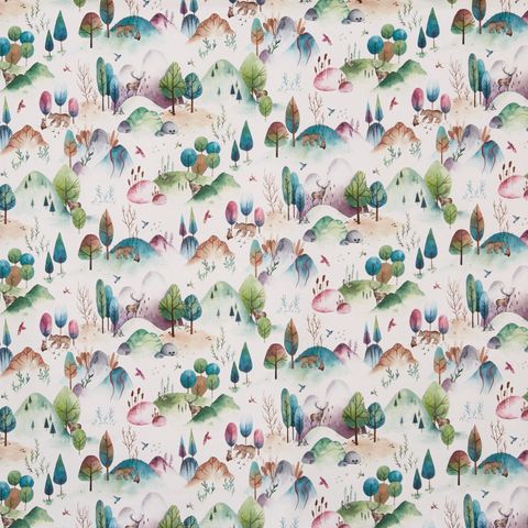 Woodland Walk Candyfloss Voile Fabric