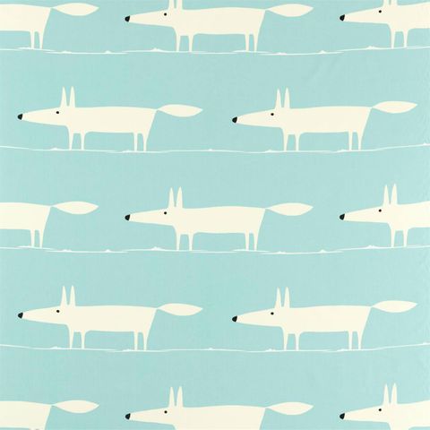 Mr Fox Sky Voile Fabric