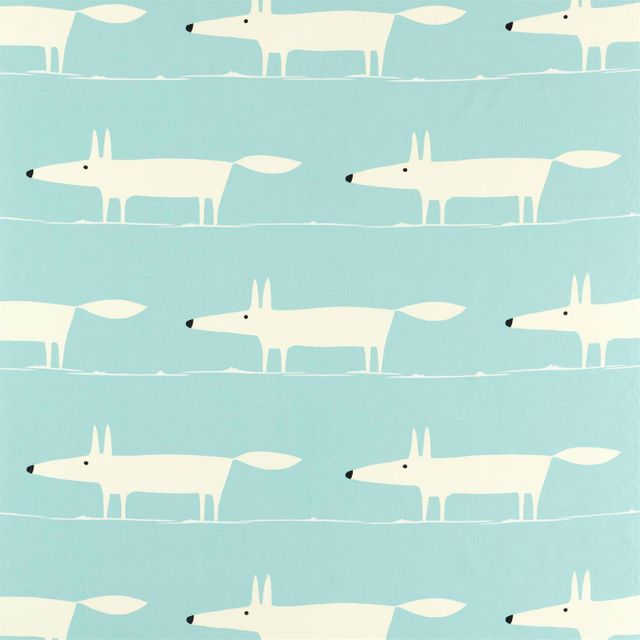 Scion Esala Fabrics Mr Fox Sky