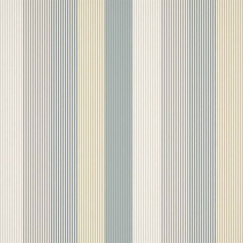 Funfair Stripe Calico/Cloud/Pebble/Duckegg Upholstery Fabric