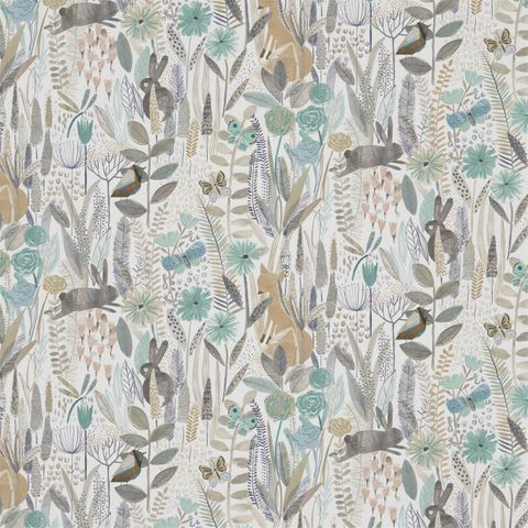Hide And Seek Linen/Duck Egg/Stone Upholstery Fabric