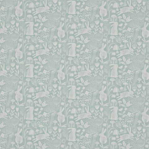 Into The Meadow Duck egg Voile Fabric