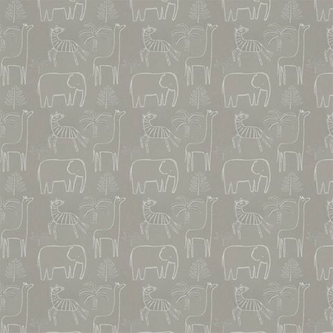 Funky Jungle Stone Upholstery Fabric
