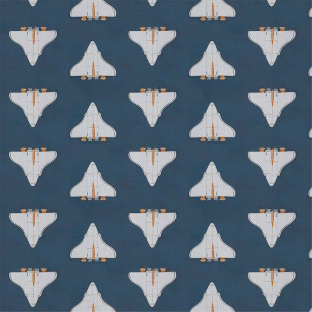Harlequin Book of little treasures Space Shuttle Apricot/Navy