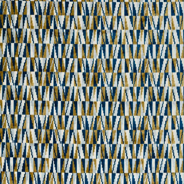 Harlequin Momentum 13 Fabrics Acute Cobalt/Ochre