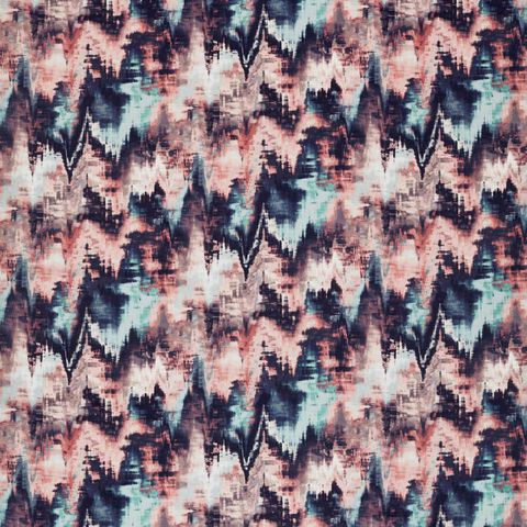 Distortion Rosewood/Neptune/Azure Upholstery Fabric