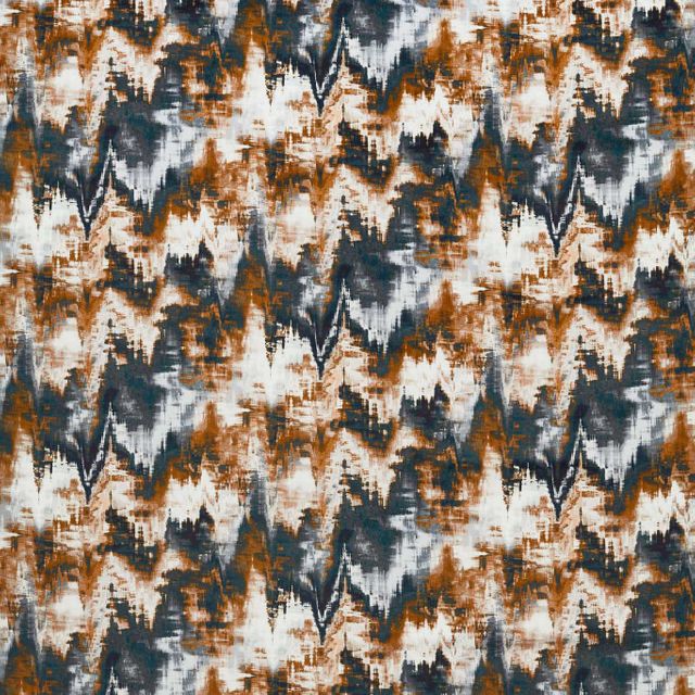 Harlequin Momentum 13 Fabrics Distortion Tobacco/Slate/Clay Upholstery Fabric