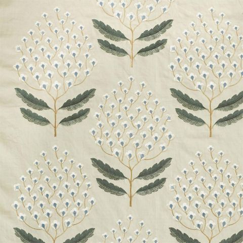 Bellis Silver Fern Voile Fabric