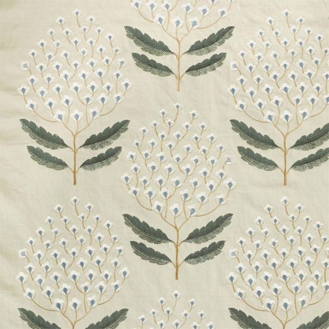 Sanderson A Celebration Of The National Trust Fabrics Bellis Silver Fern