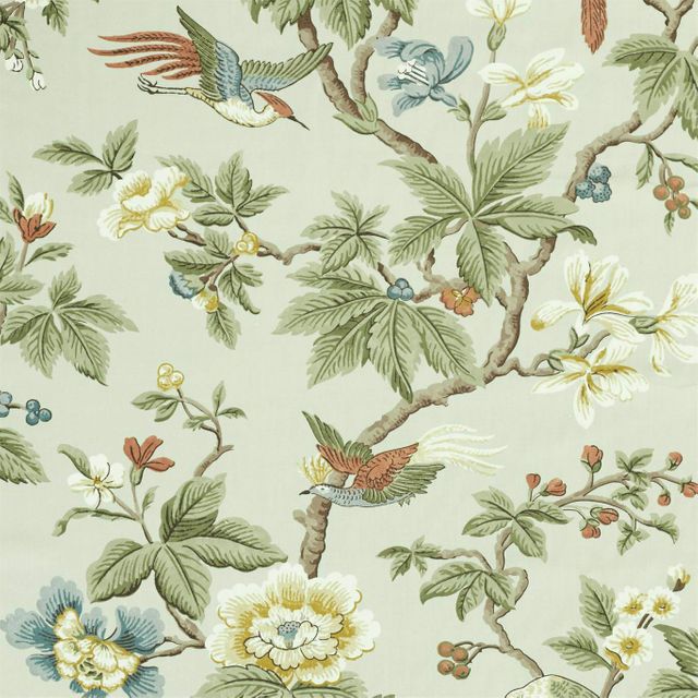 Sanderson A Celebration Of The National Trust Fabrics Lophura English Grey