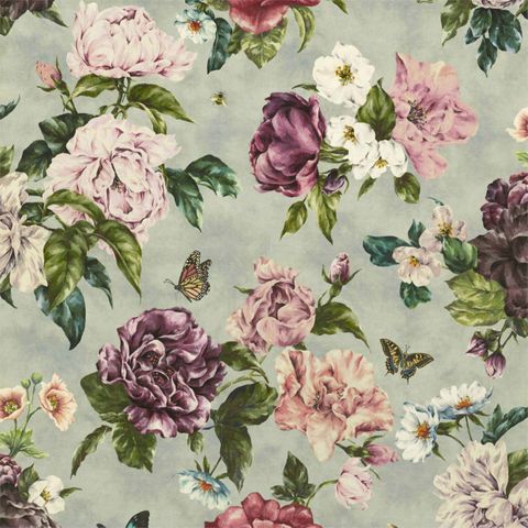 Summer Peony Vineyard/Rose Upholstery Fabric