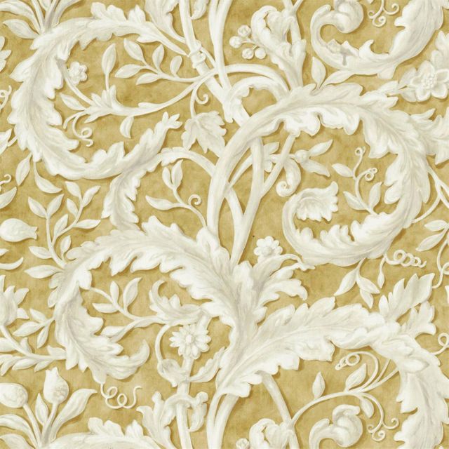 Sanderson A Celebration Of The National Trust Fabrics Tilia Lime Gold