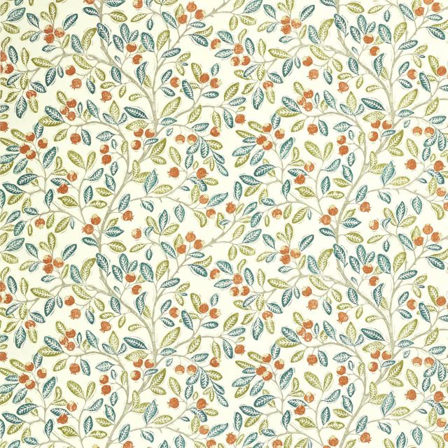 Sanderson A Celebration Of The National Trust Fabrics Wild Berries Rowan/Chasm