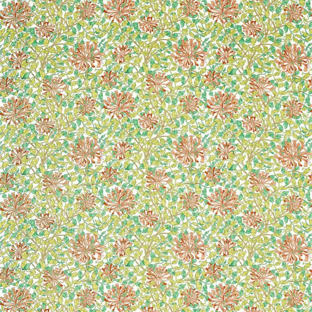 William Morris Ben Pentreath The Queen Square Fabrics Honeysuckle Summer