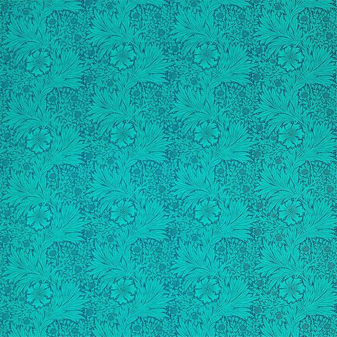 Marigold Navy/Turquoise Upholstery Fabric