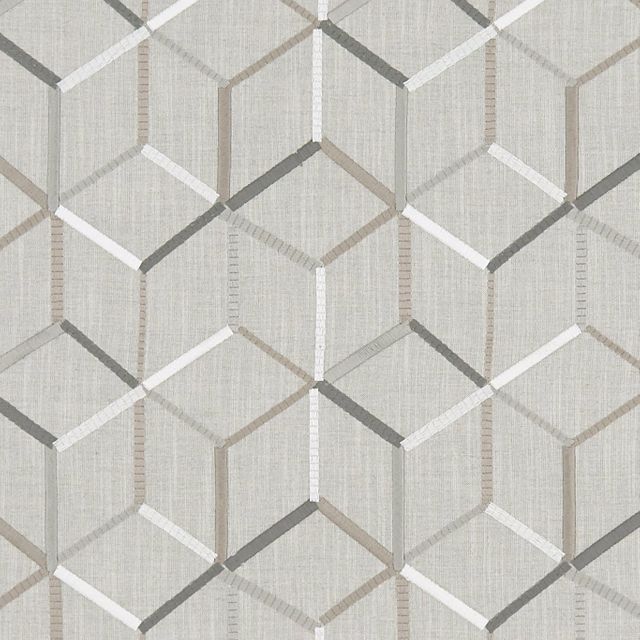 Clarke and Clarke Origins Linear Silver
