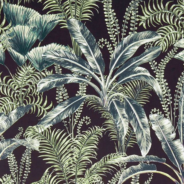 Clarke and Clarke Prince of Persia Majorelle Velvet Charcoal