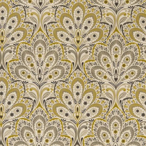 Persia Charcoal/Ochre Upholstery Fabric