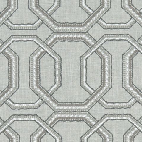 Repeat Silver Voile Fabric