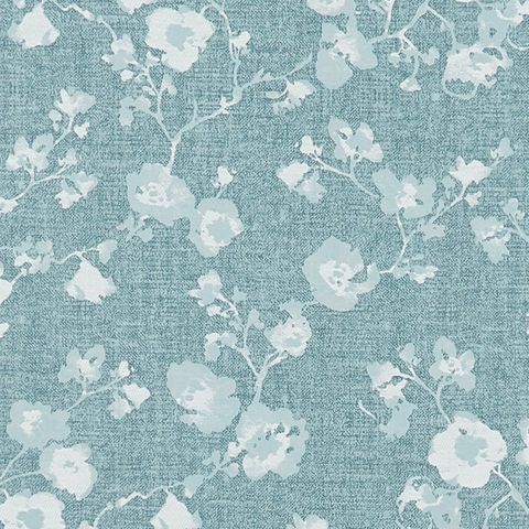 Sakura Teal Upholstery Fabric