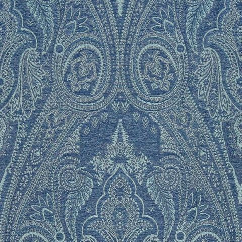 Jim Dickens Kashmir Empress Azure Made To Measure Roman Blind