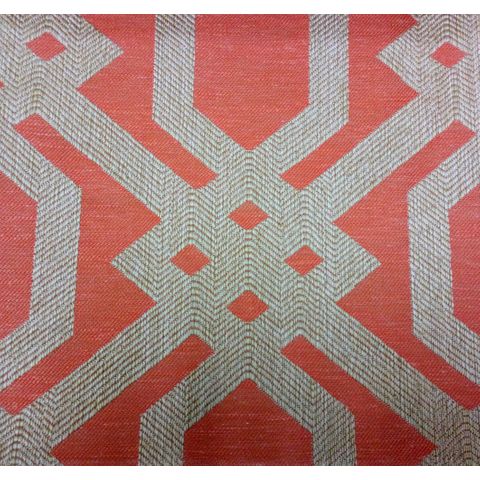 Luxor Coral Voile Fabric