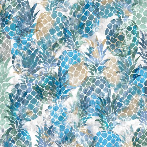 Pineapple Aqua Voile Fabric