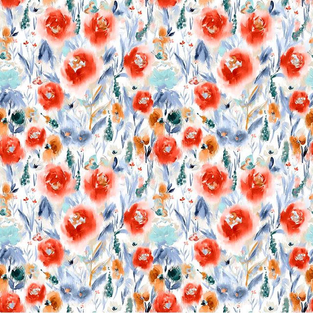 Chess Design Jardin Fleur Burnt Orange