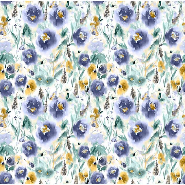 Chess Design Jardin Fleur Denim