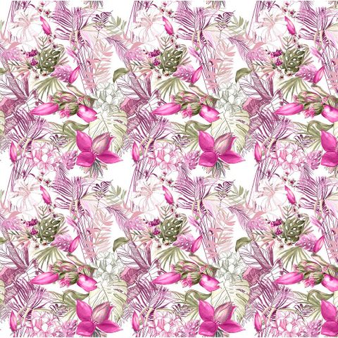 Marie Peony Voile Fabric