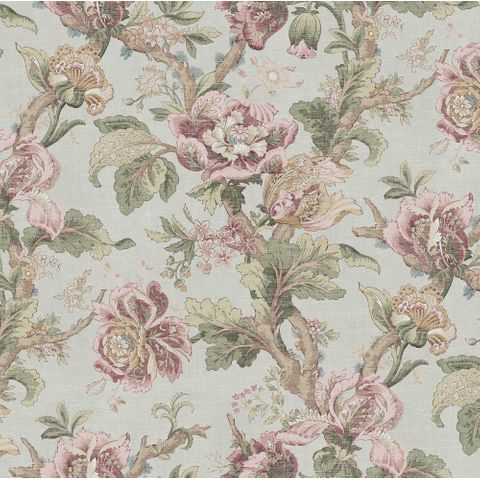 Cheverny Rose Voile Fabric