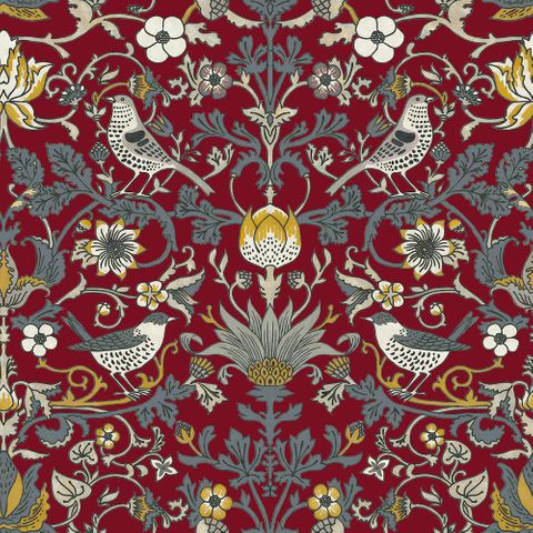 Audley Claret Voile Fabric