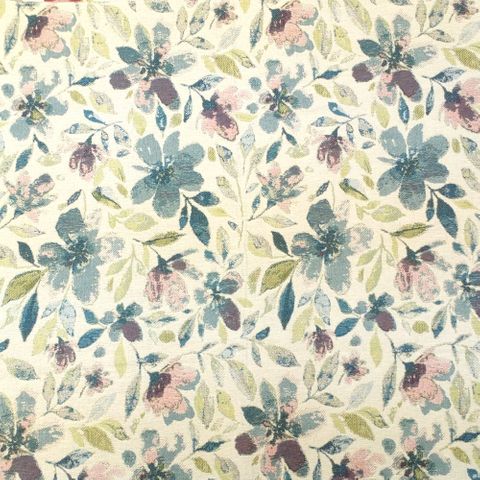 Lucca Teal Voile Fabric