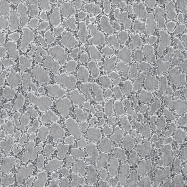 Zinc Textiles Lobby Velvets Ocelot Silver Grey
