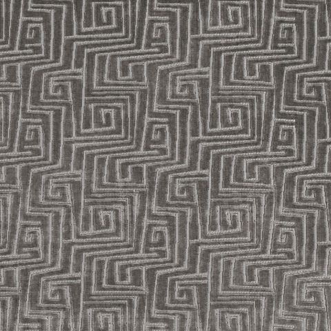 Zinc Textiles Salamander Uxmal Tungsten Bed Runner