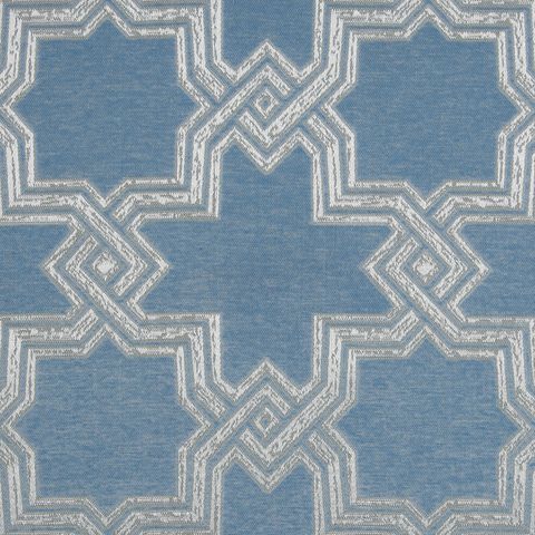Inca Sky Blue Upholstery Fabric
