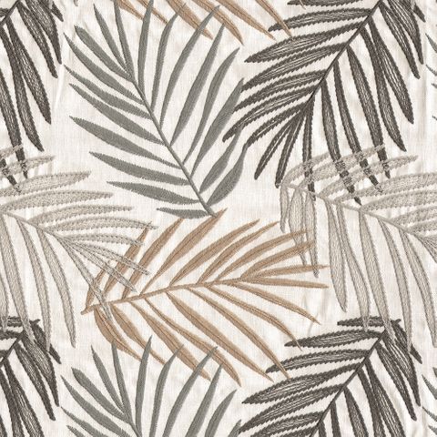 Saona Taupe Voile Fabric