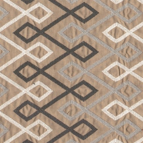 Tobago Taupe Voile Fabric